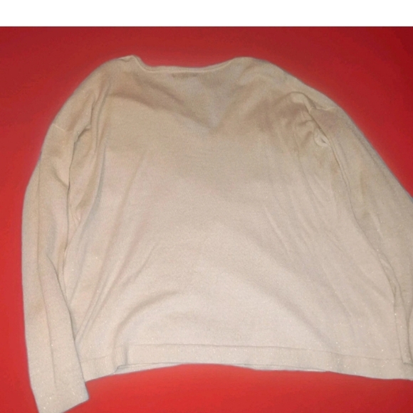 Lane Bryant Fine Merino Cream Sweater Women's 18/20 - Picture 4 of 4